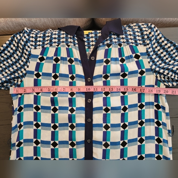 ANTHROPOLOGIE MAEVE PRINTED SHIRT DRESS SZ 4 - Picture 9 of 10